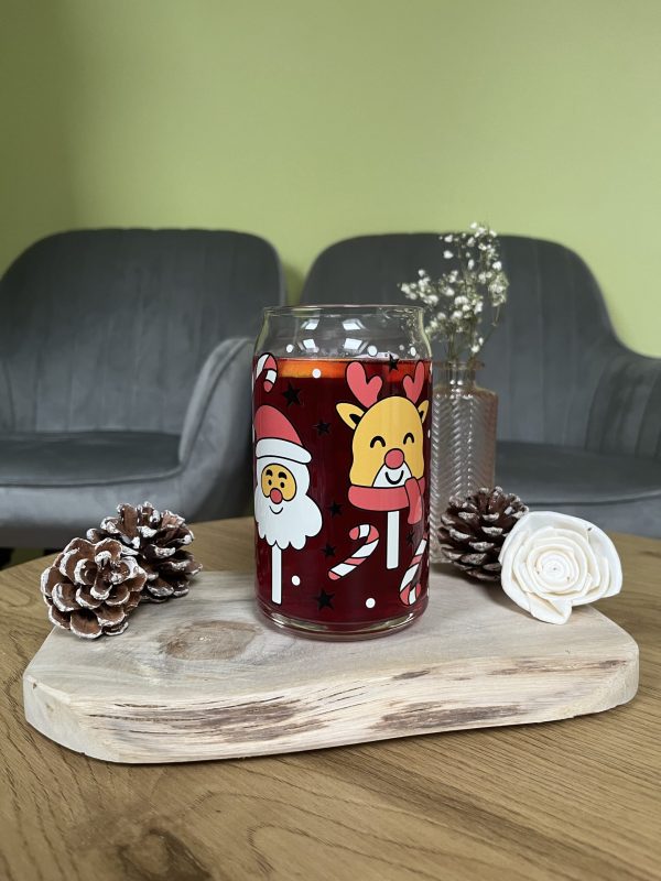 Sklenička Christamas Lollipop