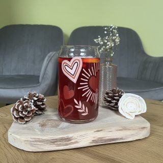 Sklenička Aesthetic Hearts